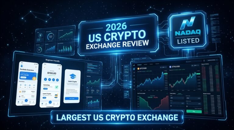 Coinbase review 2026 largest US crypto exchange NASDAQ fees features security