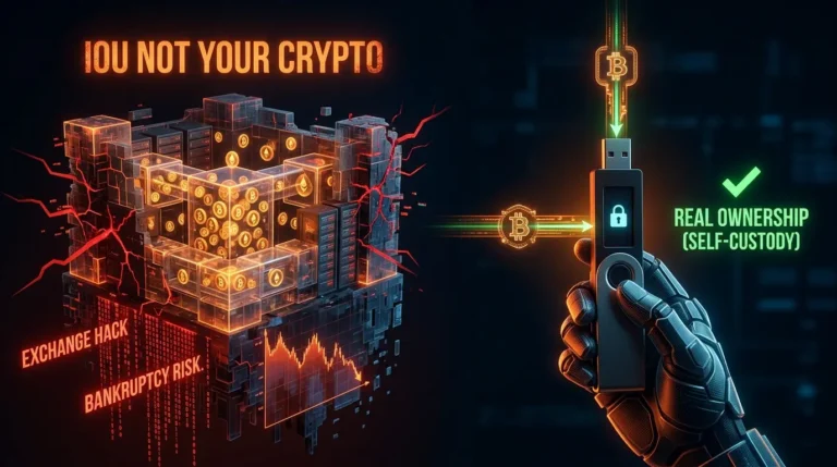 Crypto storage allocation 80 percent cold hardware wallet 20 percent exchange trading optimal
