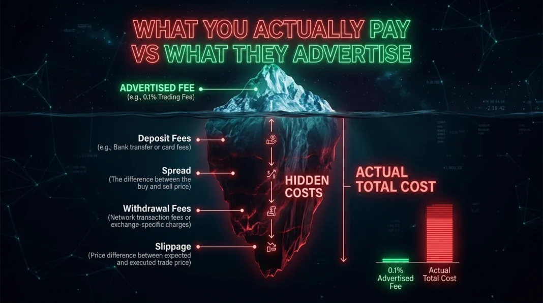 Crypto Exchange Fees Explained: The Complete Guide to What You Actually Pay (2026) Crypto exchange fees explained — the hidden costs you actually pay