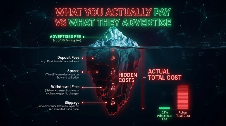 Crypto exchange fees explained — the hidden costs you actually pay