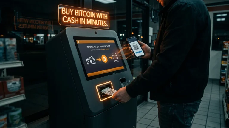 How to buy crypto with cash Bitcoin ATM guide 2026