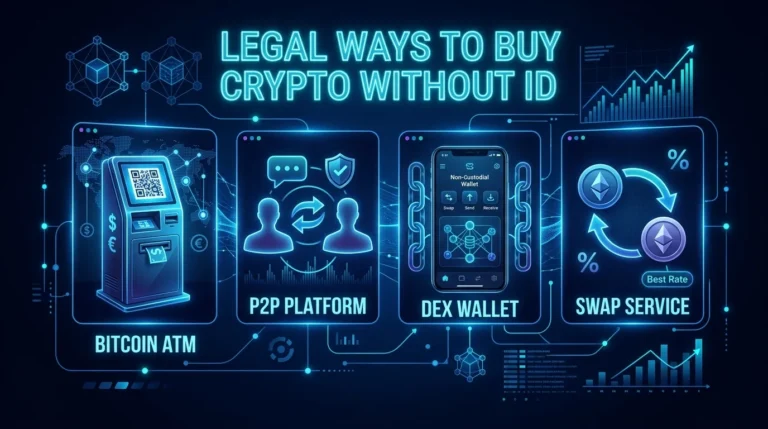 How to buy crypto without ID no KYC methods 2026 legal