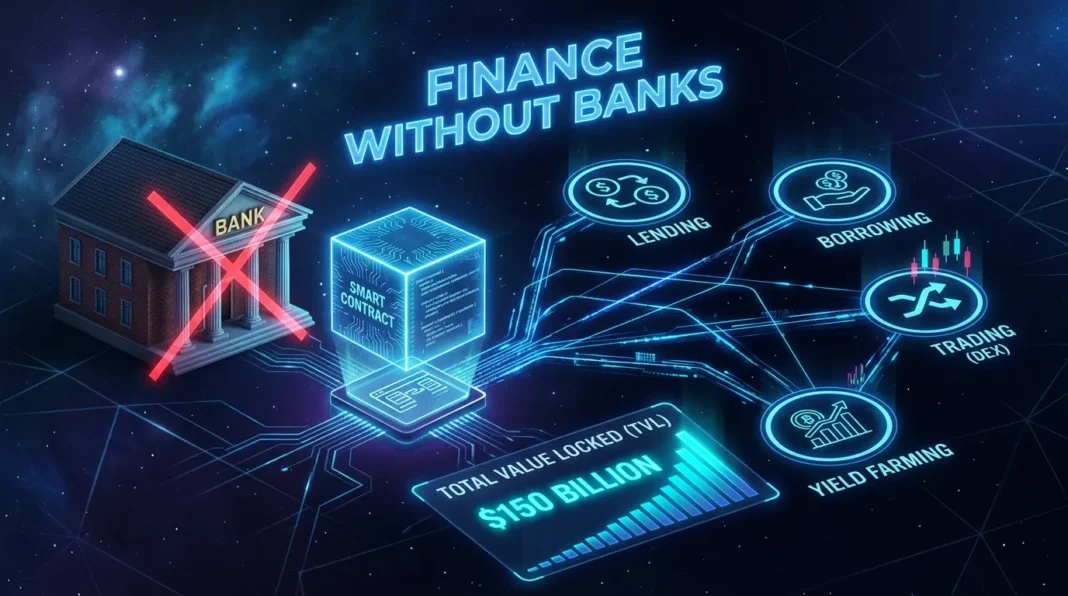 What Is DeFi (Decentralized Finance)? Complete Beginner’s Guide (2026) What is DeFi — decentralized finance explained for beginners