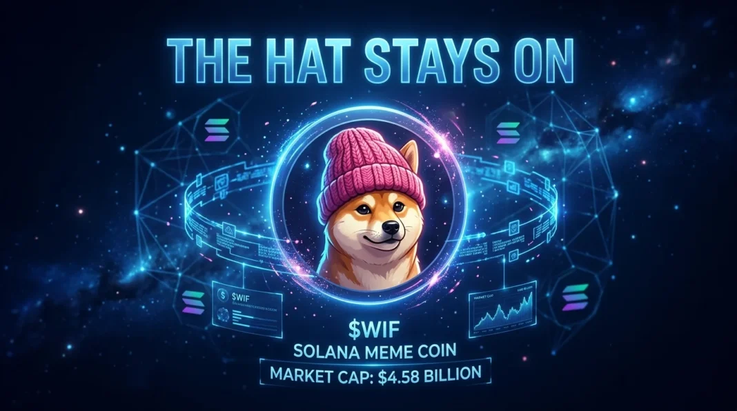 What Is dogwifhat (WIF)? Solana’s Most Iconic Meme Coin Explained (2026) What is dogwifhat WIF Solana meme coin explained 2026 hat stays on