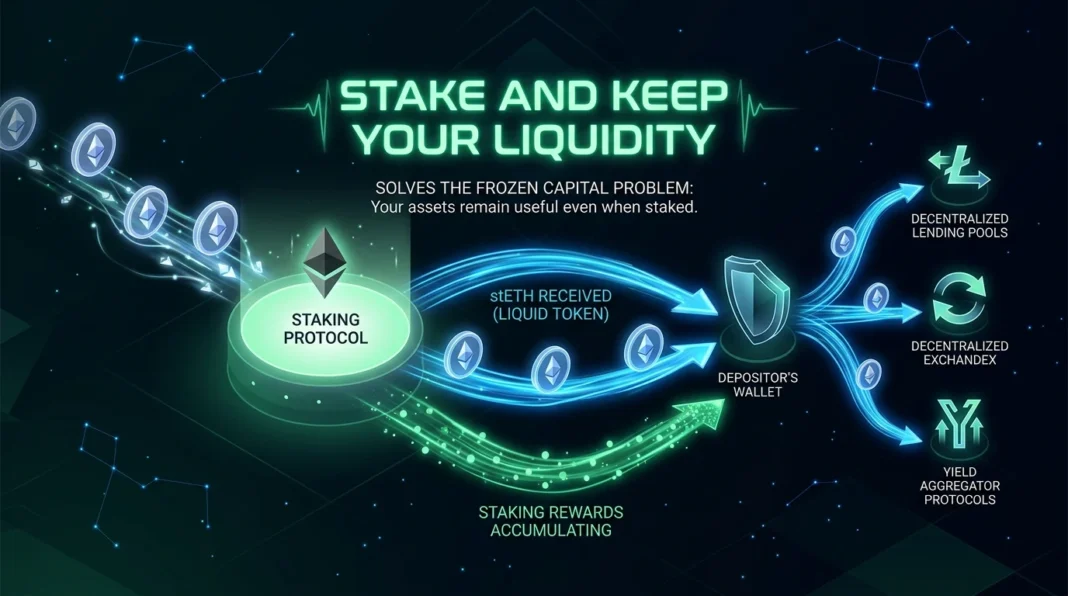What Is Liquid Staking? stETH, LSTs, and How It Works (2026) What is liquid staking — stETH and liquid staking tokens explained